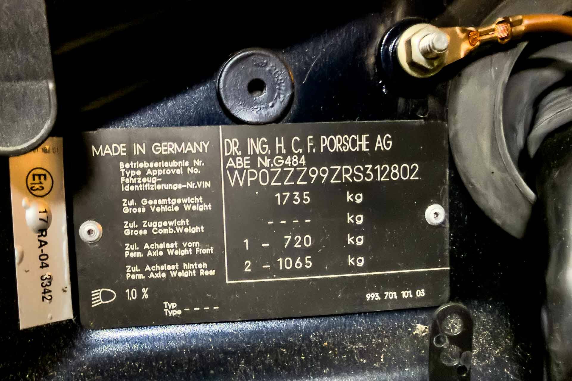 Porsche 911 Carrera (993) 1994